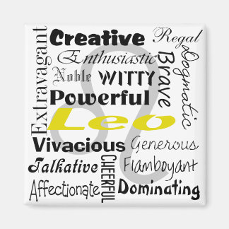 Imã Leo Zodiac Astrology Collage Pattern