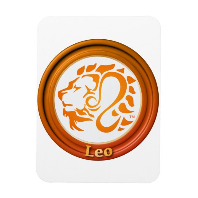 Ímã Leo Zodiac Sinal (Vertical)
