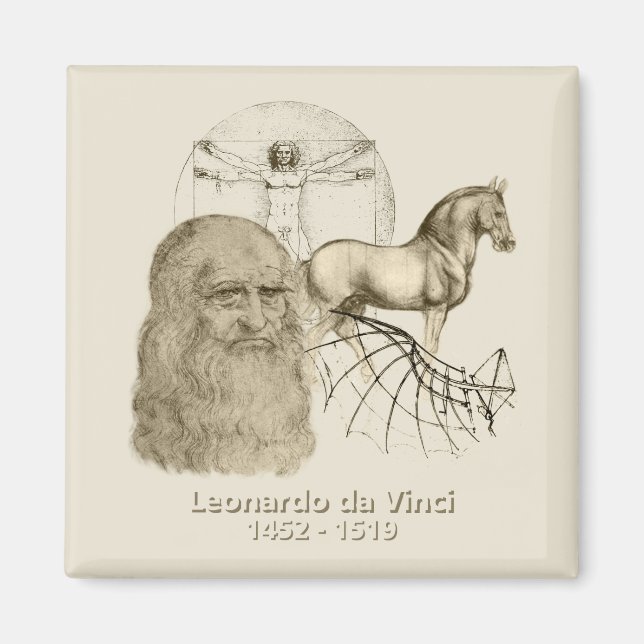 Imã Leonardo da Vinci (Frente)