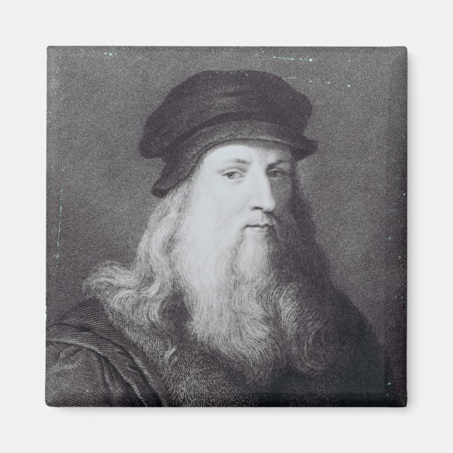 Imã Leonardo da Vinci, gravado por Raphael (Frente)