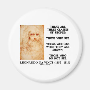 Imã Leonardo da Vinci três classes de pessoas das