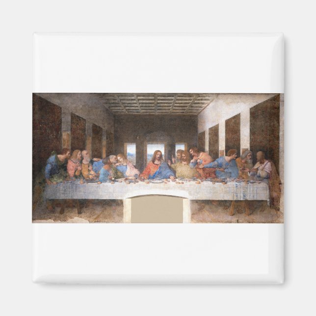 Imã Leonardo da Vinci's The Last Supper (1495-1498) fa (Frente)