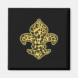 Imã Leopard Print Fendy Fashion Animal Patteron Fleur