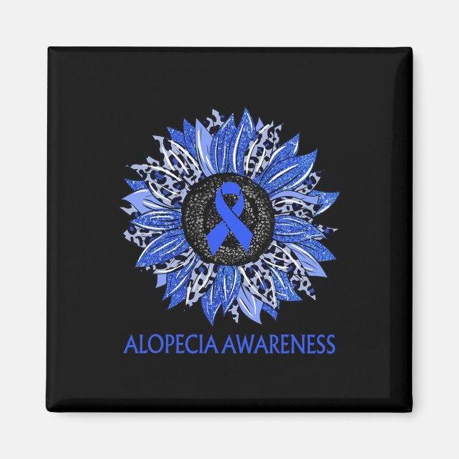 Imã Leopardo Alopecia de girassol Sensibilização Fita  (Frente)