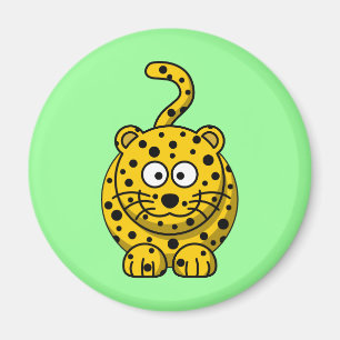 Imã Leopardo bonito dos desenhos animados