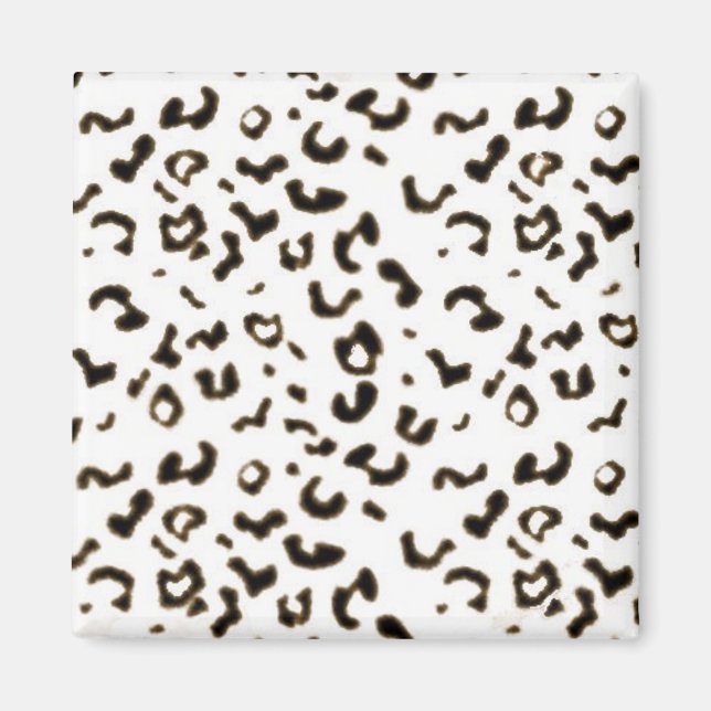 Imã leopardo branco (Frente)