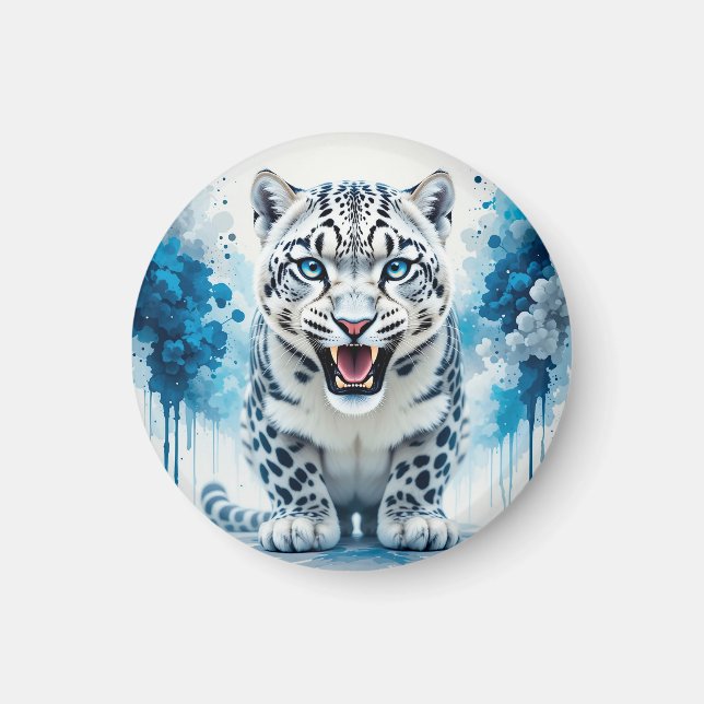 Imã Leopardo Branco Feroz (Frente)