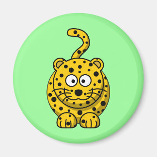 Imã Leopardo de Cartoon Bonito