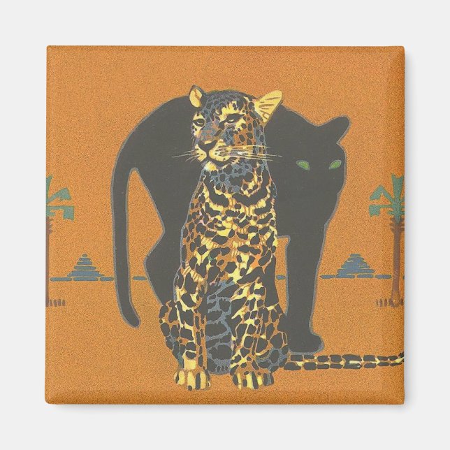 Imã Leopardo e Panther (Frente)