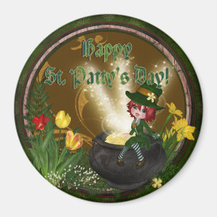 Imã Leprechaun de Pattys da rua