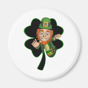 Imã Leprechaun do trevo