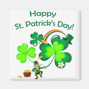 Imã Leprechaun e trevo