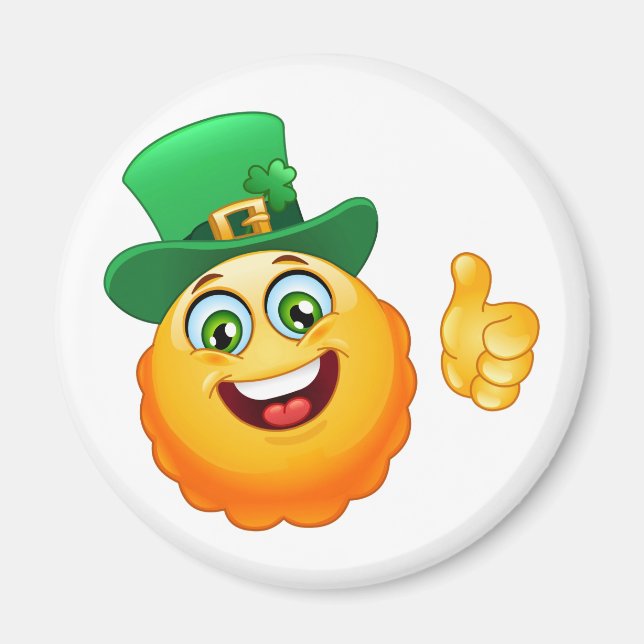 Imã leprechaun emoji (Frente)