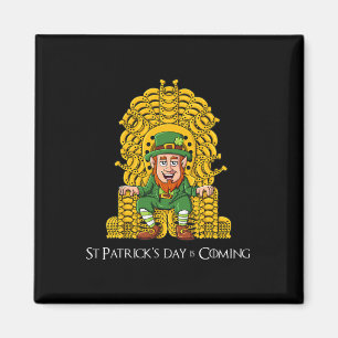 Imã Leprechaun Horse Shoes Throne Boys