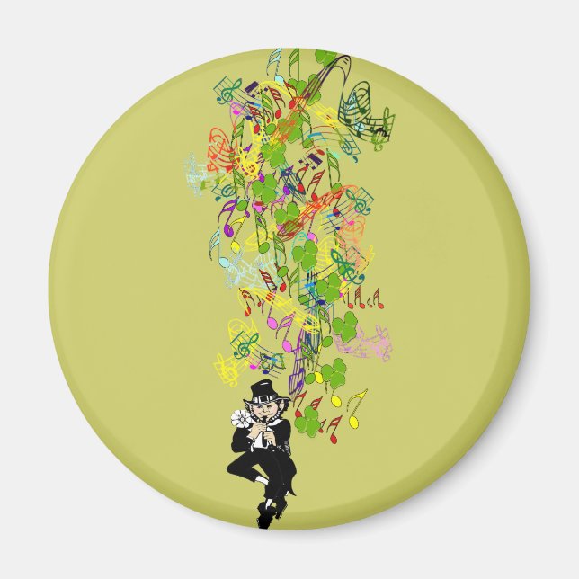 Imã LeprechaunBlackPants (Frente)