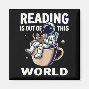 Imã Ler é um livro de café de astronauta fora deste mu