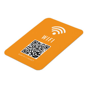 Ímã Ler para Conectar Orange WiFi Magnet com Código QR