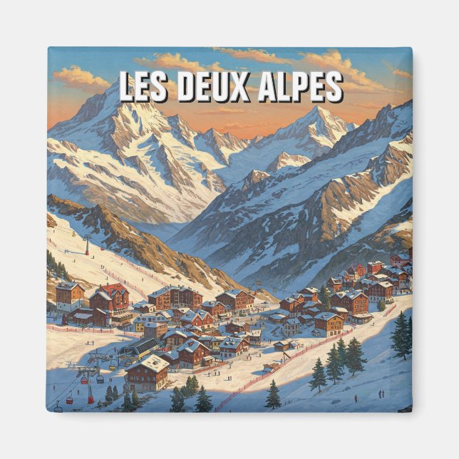 Imã Les Deux Alpes France Viagem (Frente)