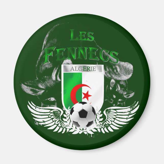 Imã Les Fenneces Algerie flag magnets (Frente)