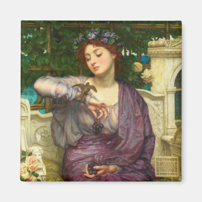 Imã Lesbia e seu Sparrow (por Edward John Poynter) (Frente)