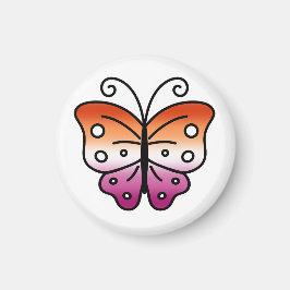 Imã Lesbian Pride Butterfly Magnet
