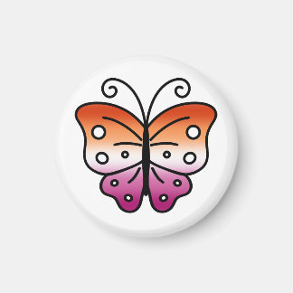 Imã Lesbian Pride Butterfly Magnet