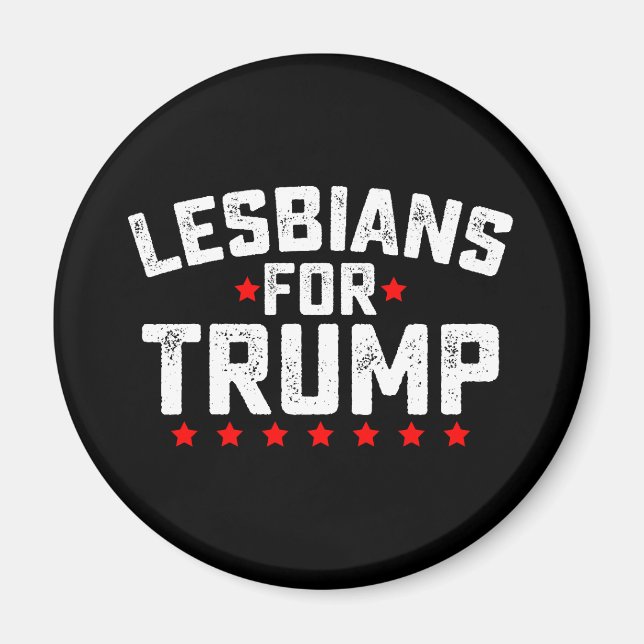 Imã Lésbicas Para A Eleição Presidencial Trump LGBTQ (Frente)