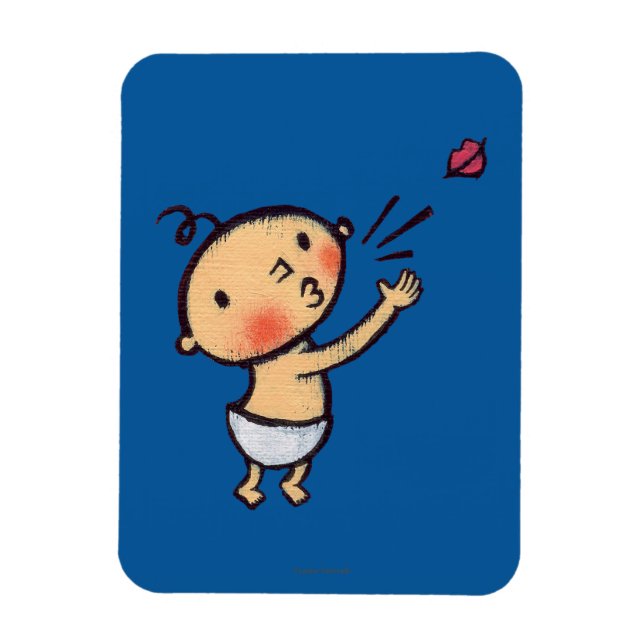 Ímã Leslie Patricelli Explode um Bebê Beijo (Vertical)