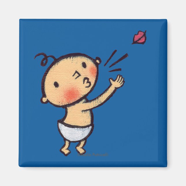 Imã Leslie Patricelli Explode um Bebê Beijo (Frente)