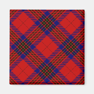 Imã Leslie tartan xadrez azul roxa