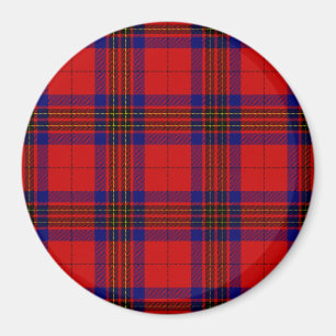 Imã Leslie tartan xadrez azul roxa
