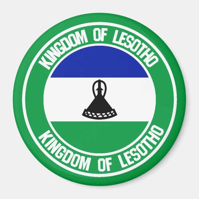 Imã Lesoto Round Emblem (Frente)