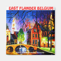 LESTE FLANDER BELGIUM Magnet POR Moji Okubule
