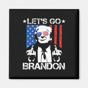 Imã Let#39;s Go Brandon Pro Trump 2024 Flag Anti Joe B