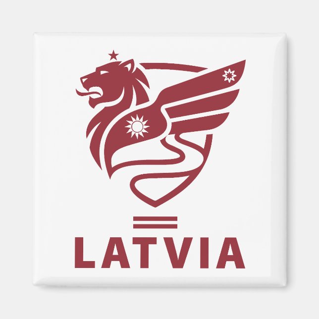 Imã Letônia Estado Báltico Norte da Europa (Frente)