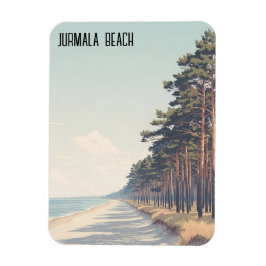 Ímã Letônia Jūrmala Praia Viagem