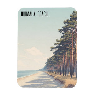 Ímã Letônia Jūrmala Praia Viagem