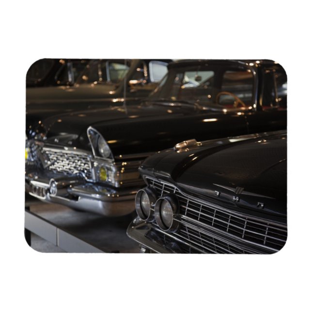 Ímã Letônia, Riga, Riga Motor Museum, carros da (Horizontal)