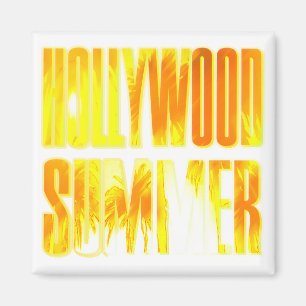 Imã Letra amarela "Hollywood Summer" Magnet
