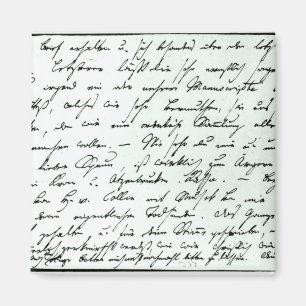 Imã Letra autógrafo de Franz Schubert