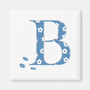 Imã Letra B (azul)