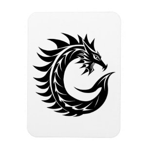 Ímã Letra C Estilizada com Dragão, Alfabeto de Dragão,