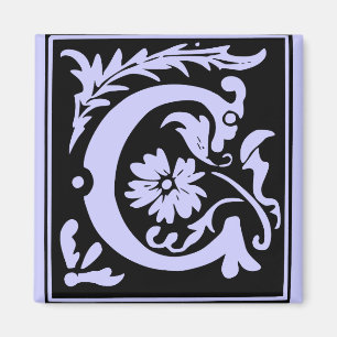 Imã Letra C Monograma