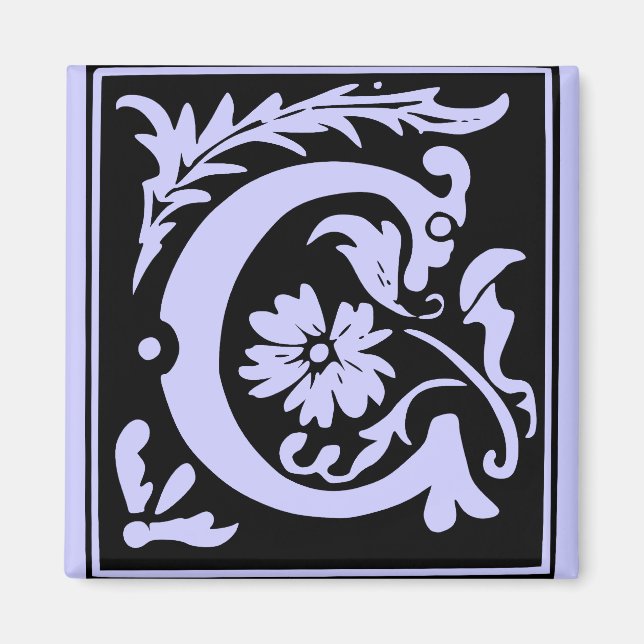 Imã Letra C Monograma (Frente)