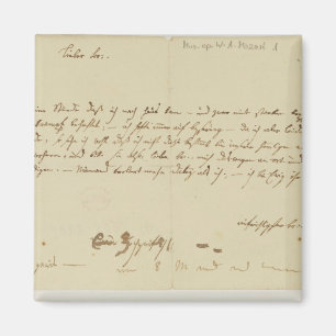 Imã Letra de Mozart a um freemason, em janeiro de 1786