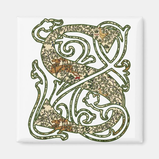 Imã Letra iluminada "S" (Frente)