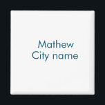 Imã letra inicial simples monograma adicione o seu nom<br><div class="desc">projeto</div>