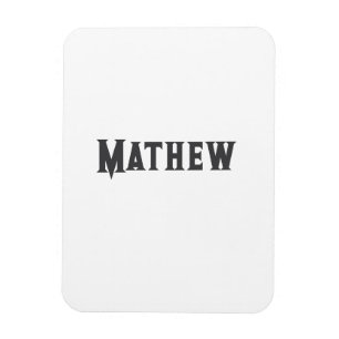 Ímã letra inicial simples monograma adicione seu nome 