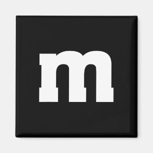 Imã Letra M Maiúscula Alfabeto