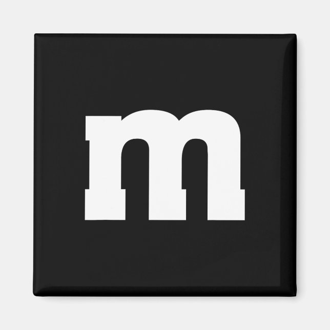 Imã Letra M Maiúscula Alfabeto (Frente)